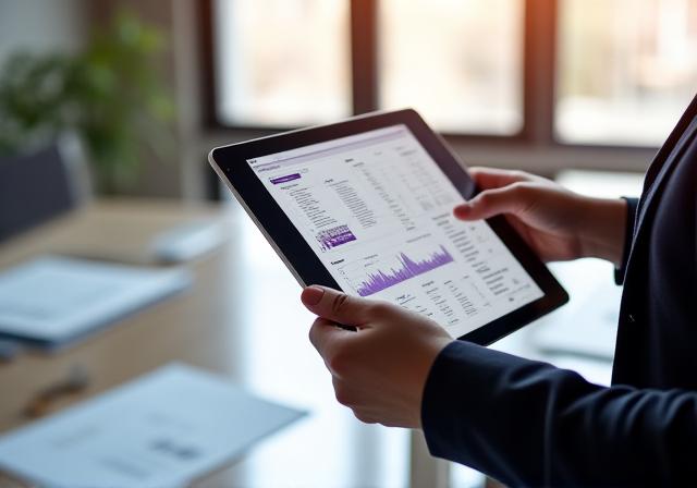 Enterprise interface mockup